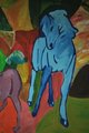Blaues Pferd Bild eines blauen Pferdes